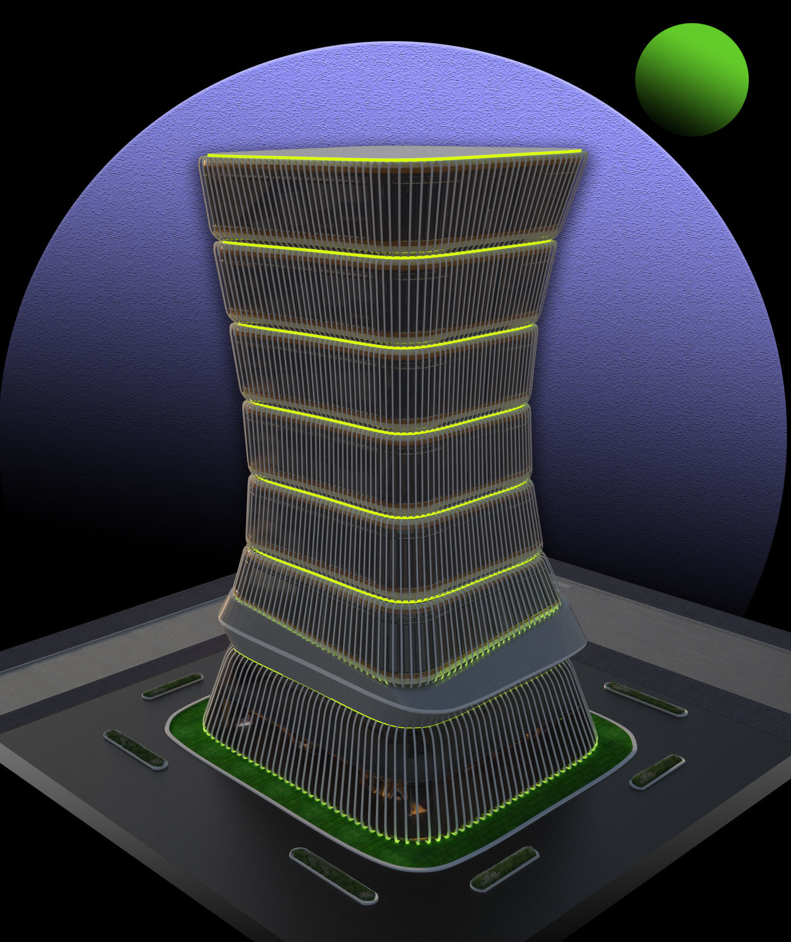 The conceptual Buidling Design 3D model_10