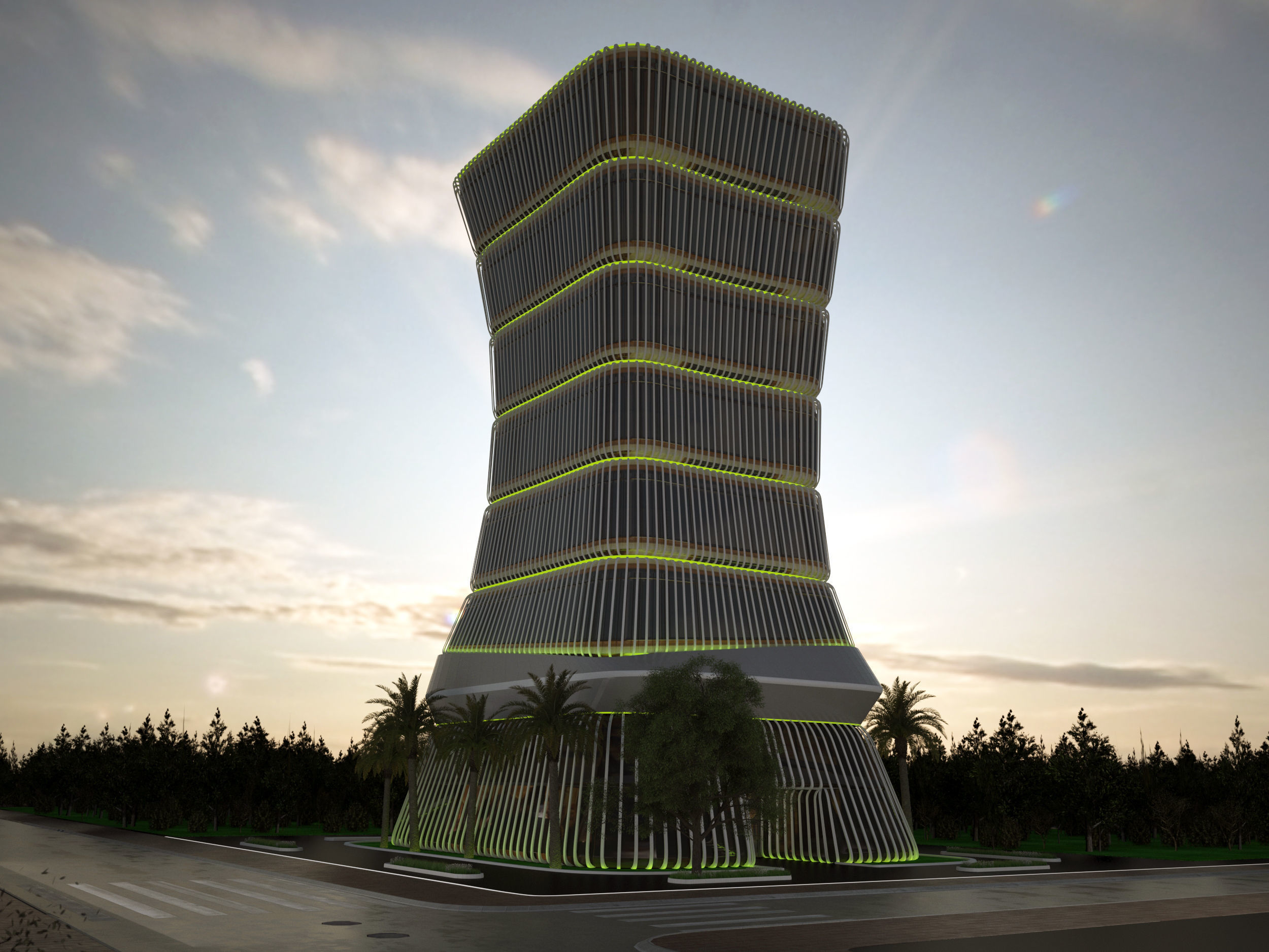 The conceptual Buidling Design 3D model_8