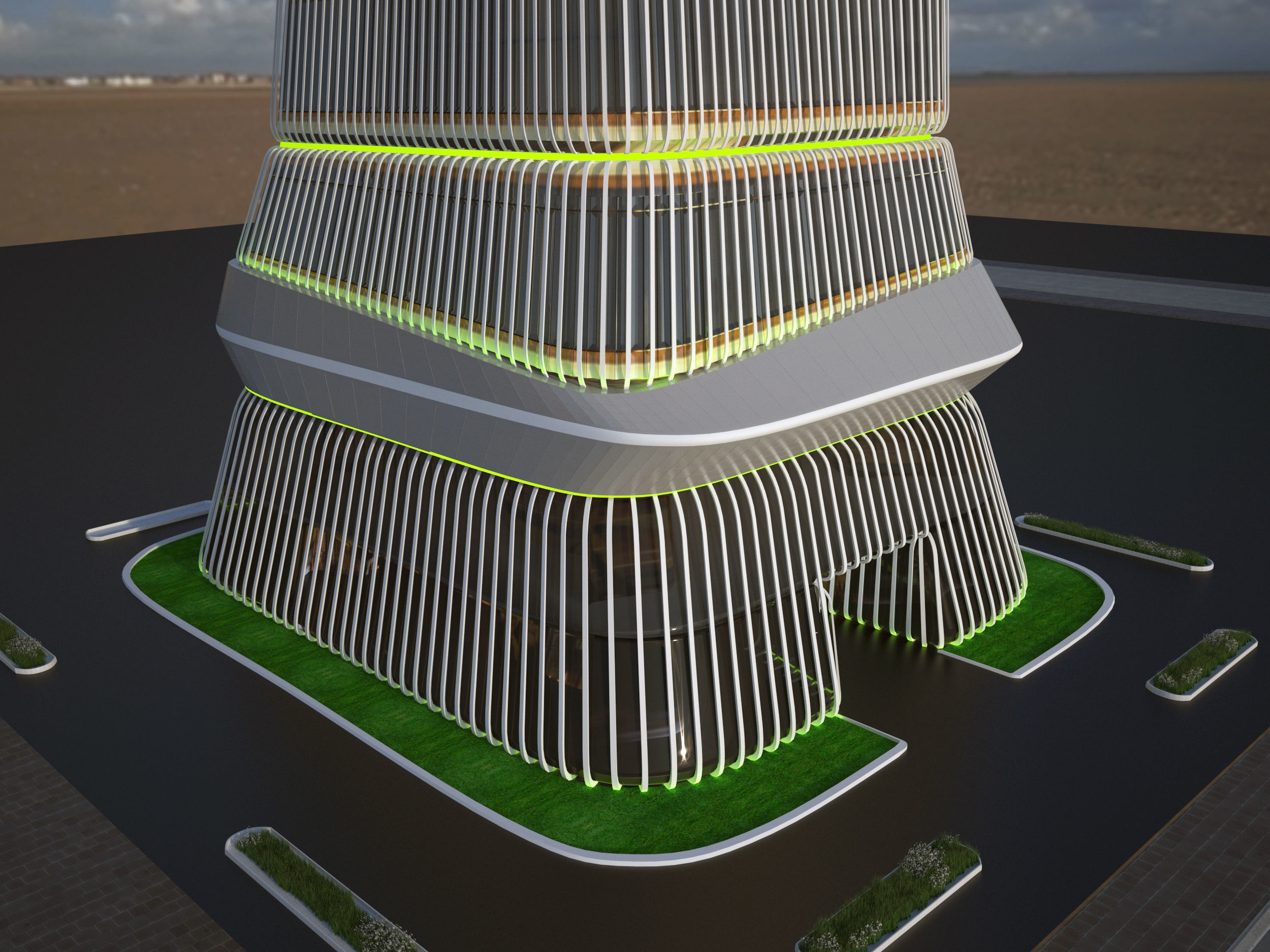 The conceptual Buidling Design 3D model_7
