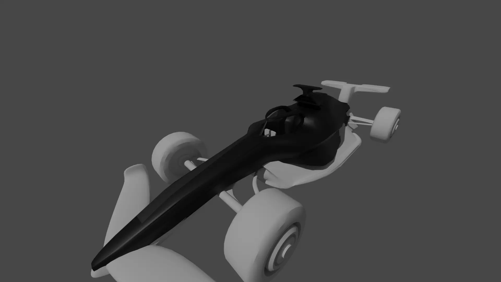 Indy Car Low-poly 3D model