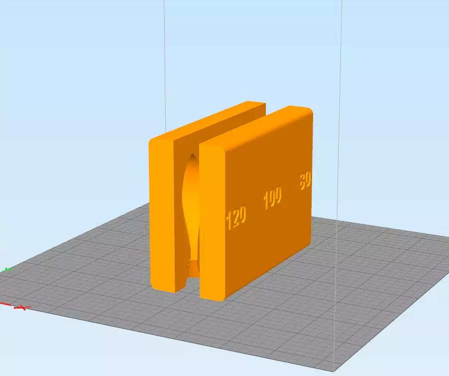 80 100 120g Fishing Sinker Mold 3D model_0