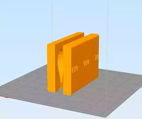 80 100 120g Fishing Sinker Mold 3D model