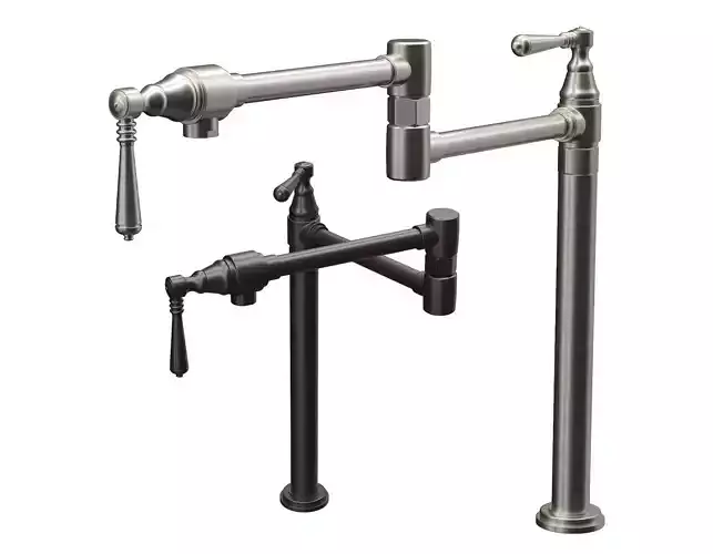 Traditional Deck Mount Pot Filler Faucet by Brizo 3D model