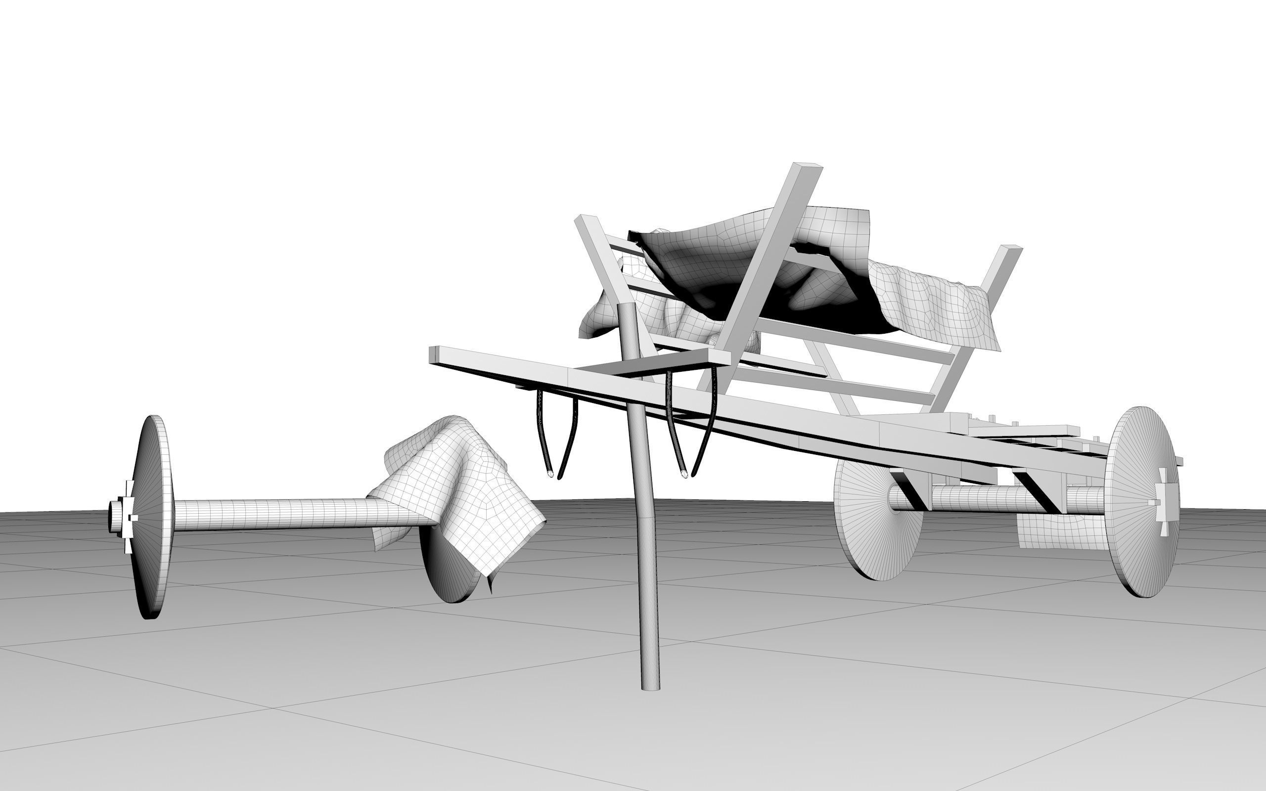  Medieval Wagon  3D model_24