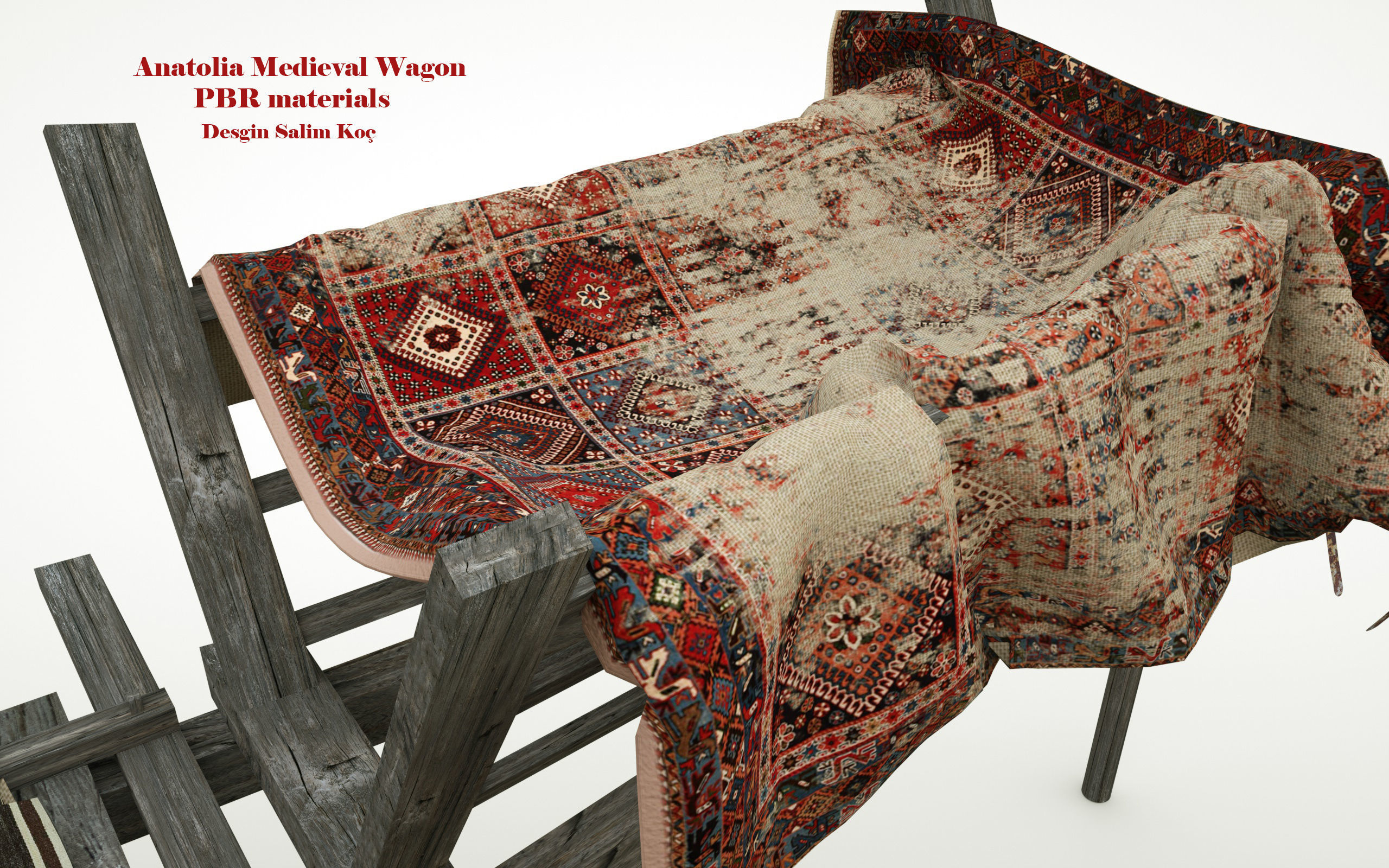  Medieval Wagon  3D model_6