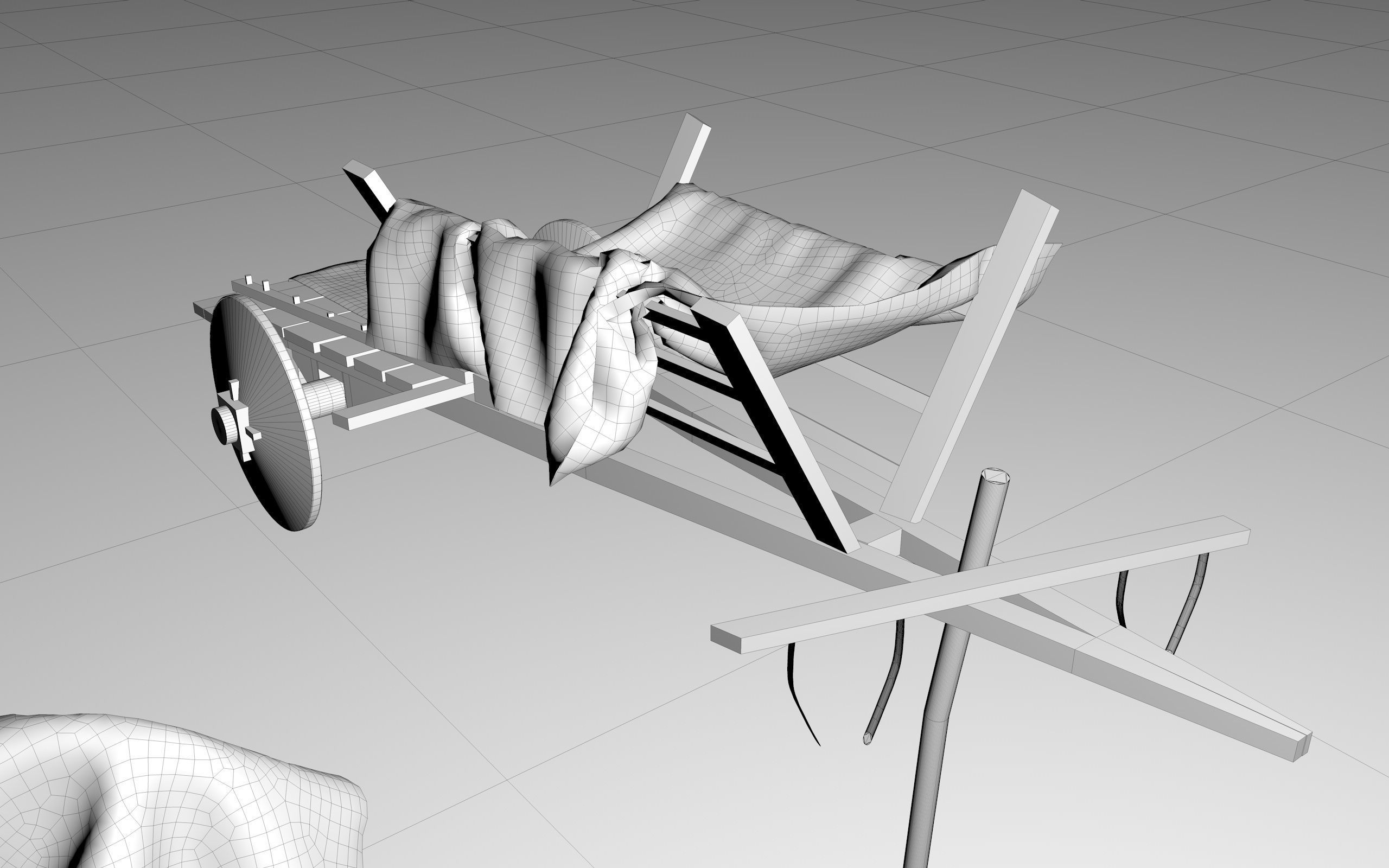  Medieval Wagon  3D model_23