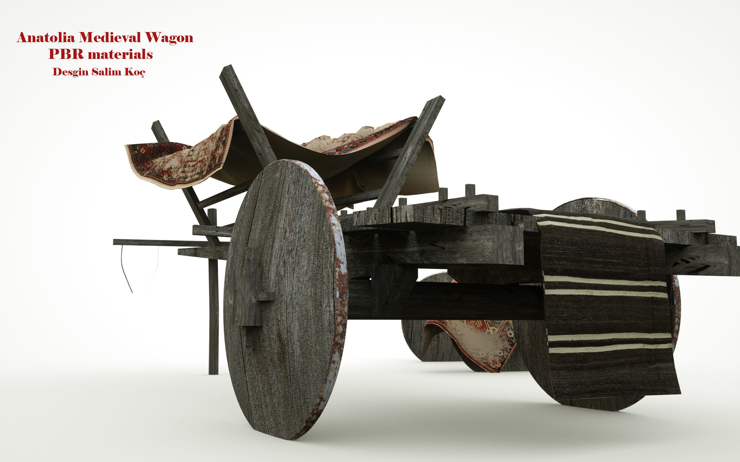  Medieval Wagon  3D model_15