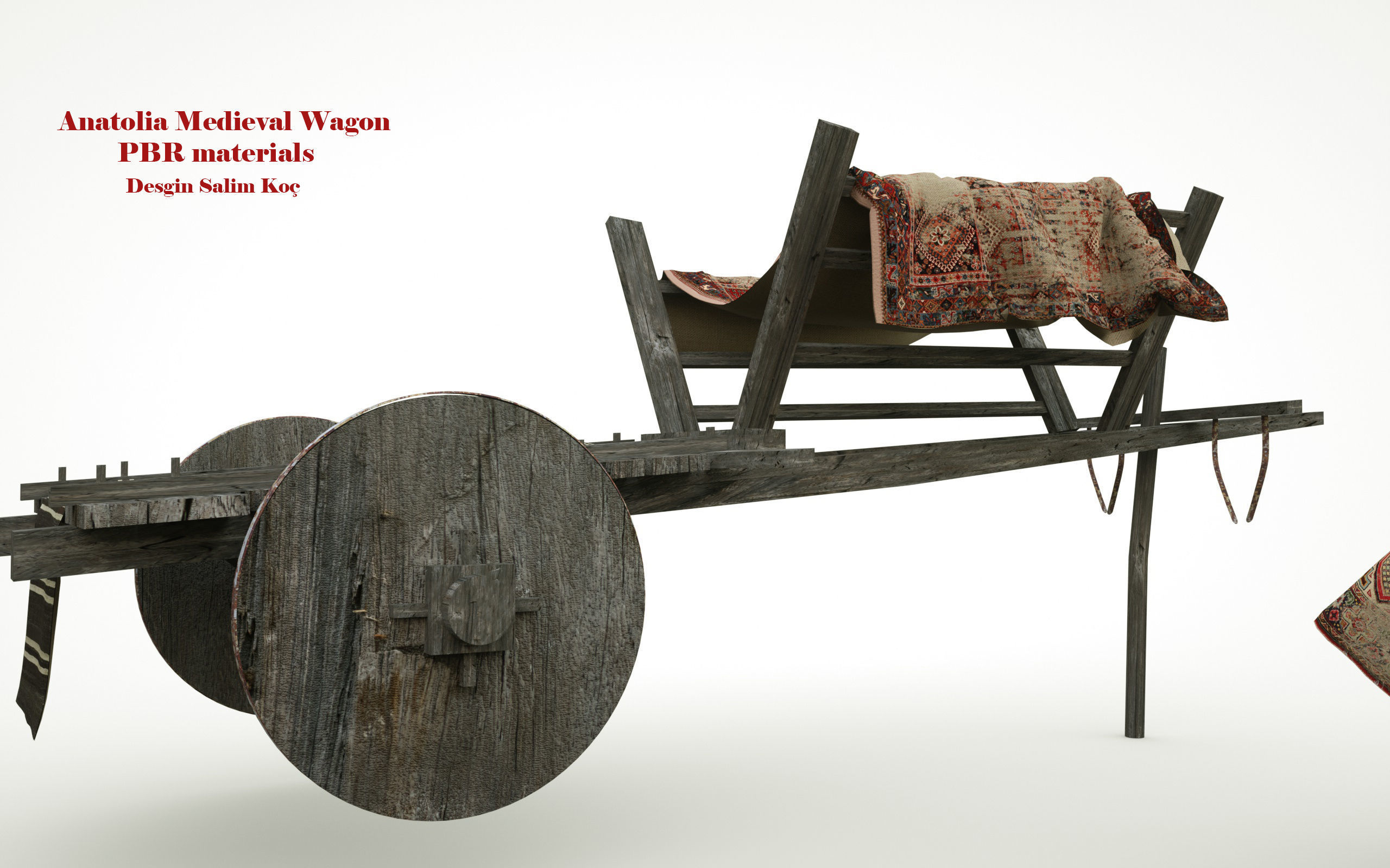  Medieval Wagon  3D model_9