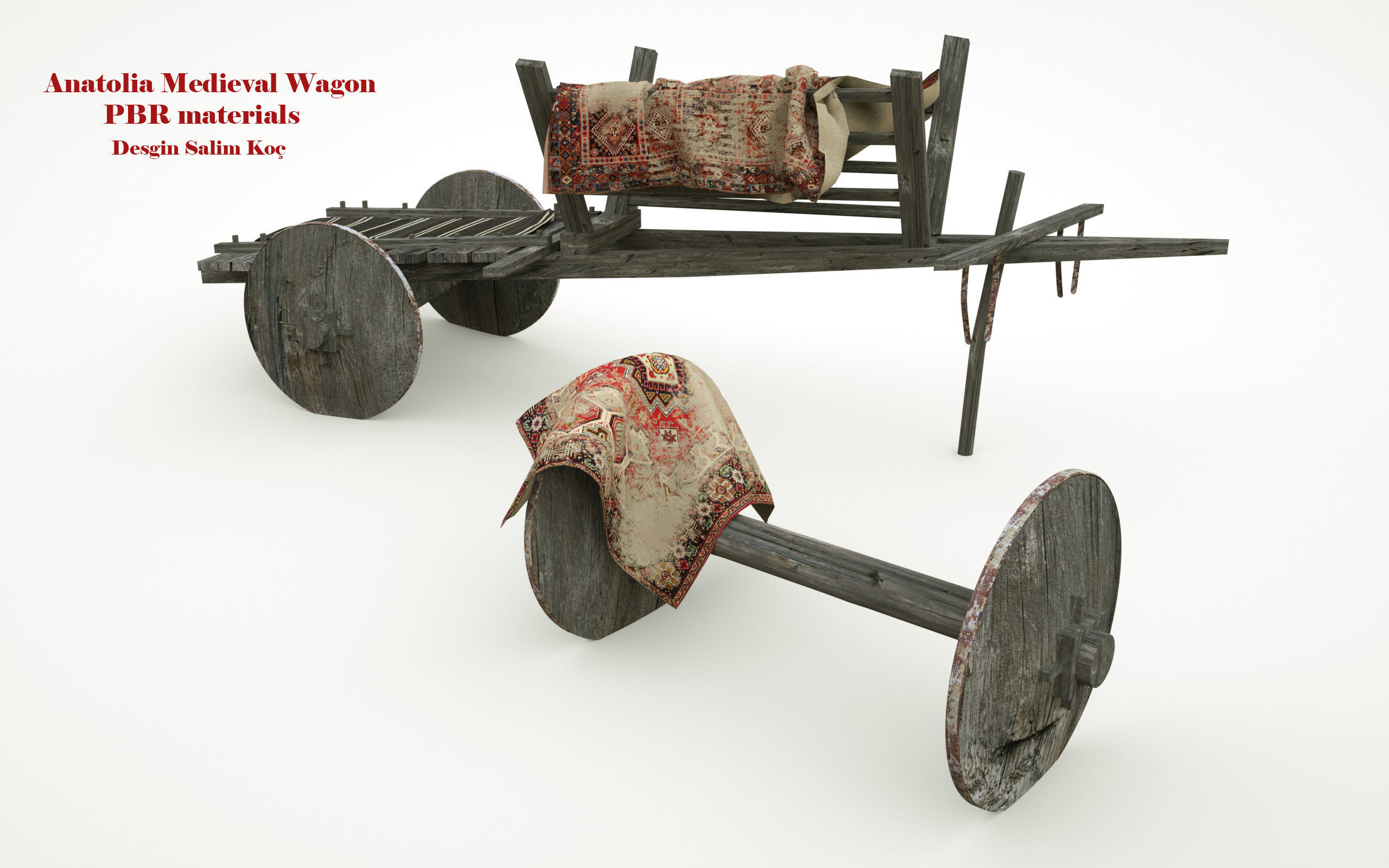  Medieval Wagon  3D model_1