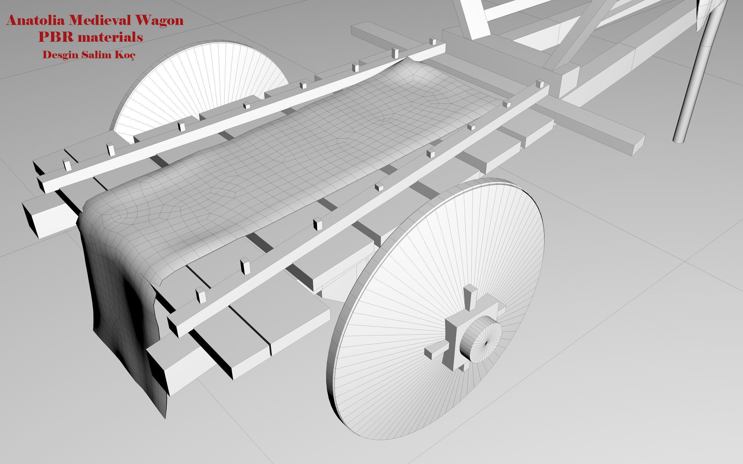  Medieval Wagon  3D model_18