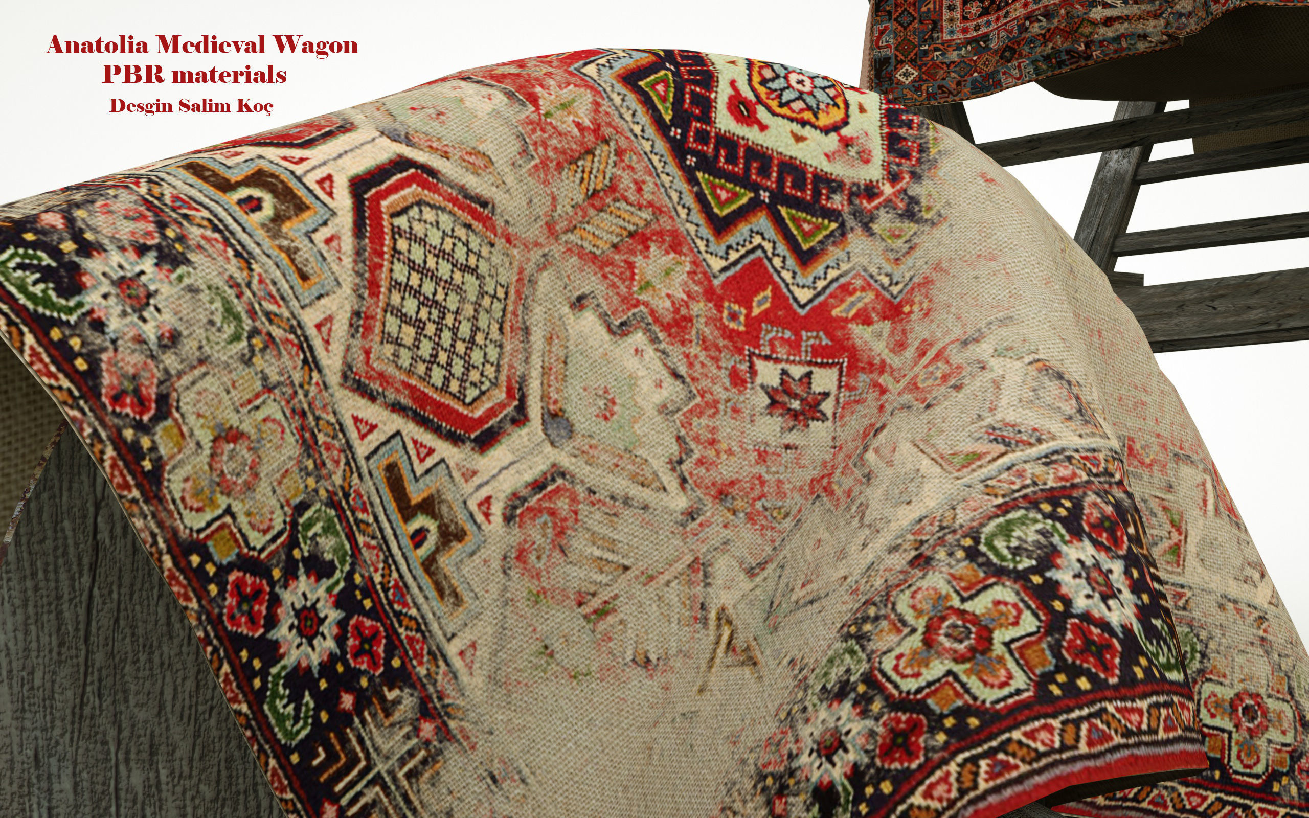  Medieval Wagon  3D model_10