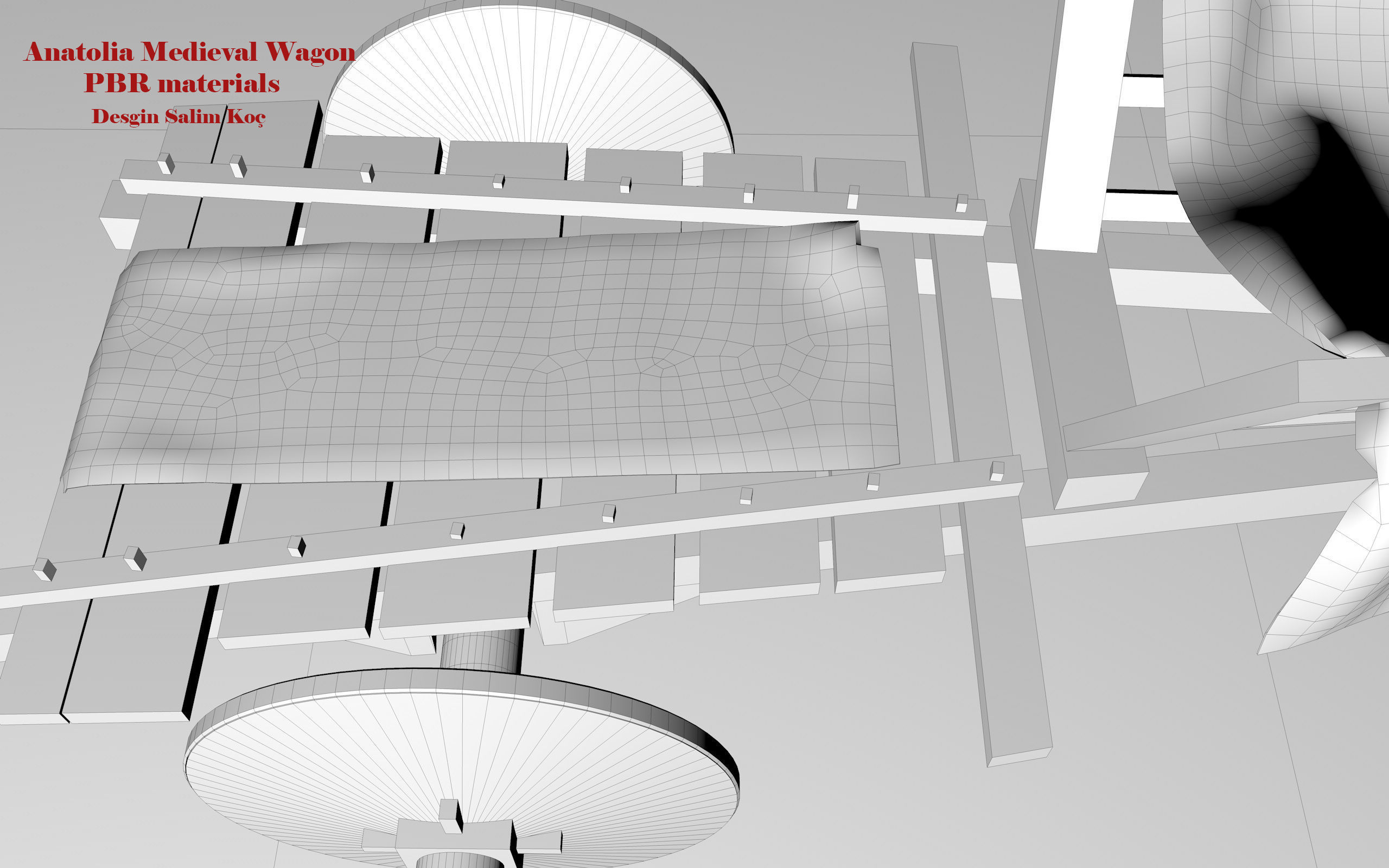  Medieval Wagon  3D model_22