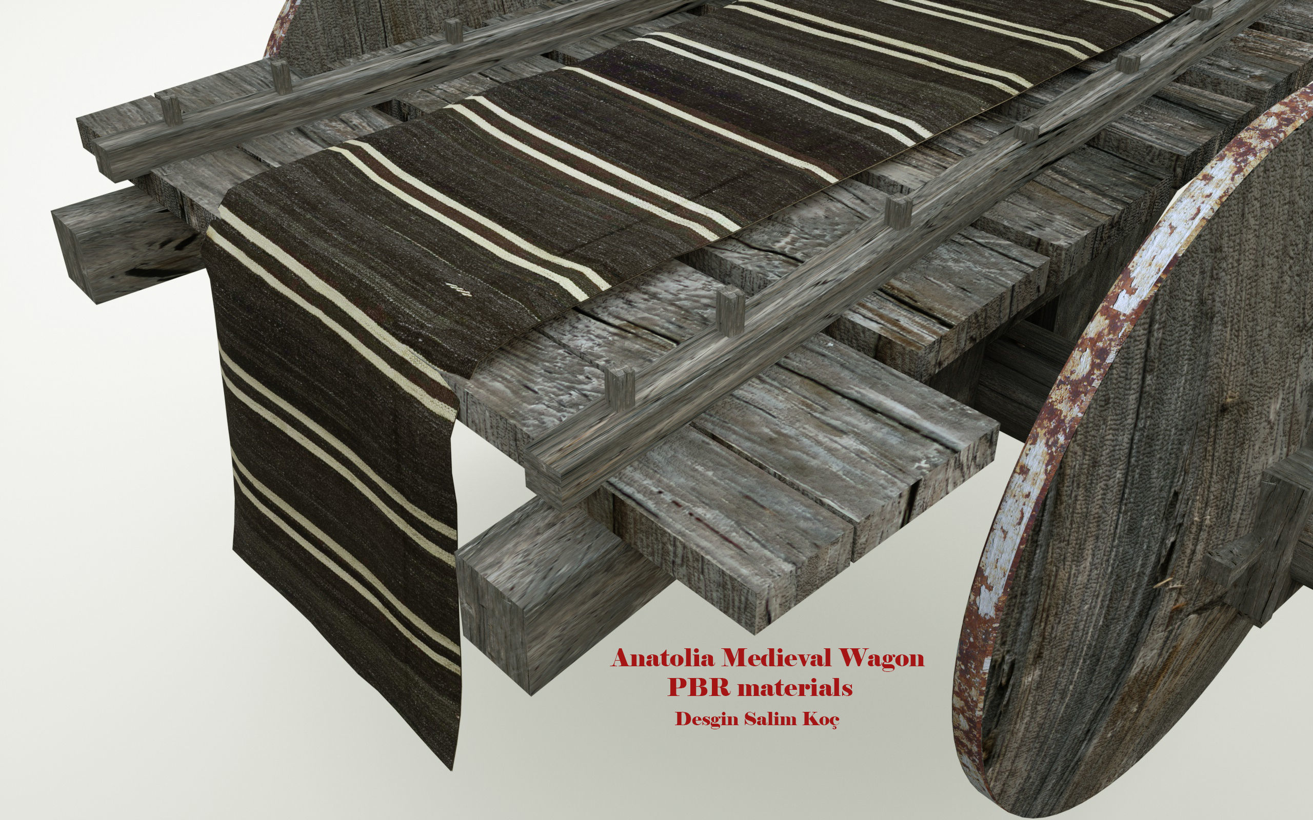  Medieval Wagon  3D model_7