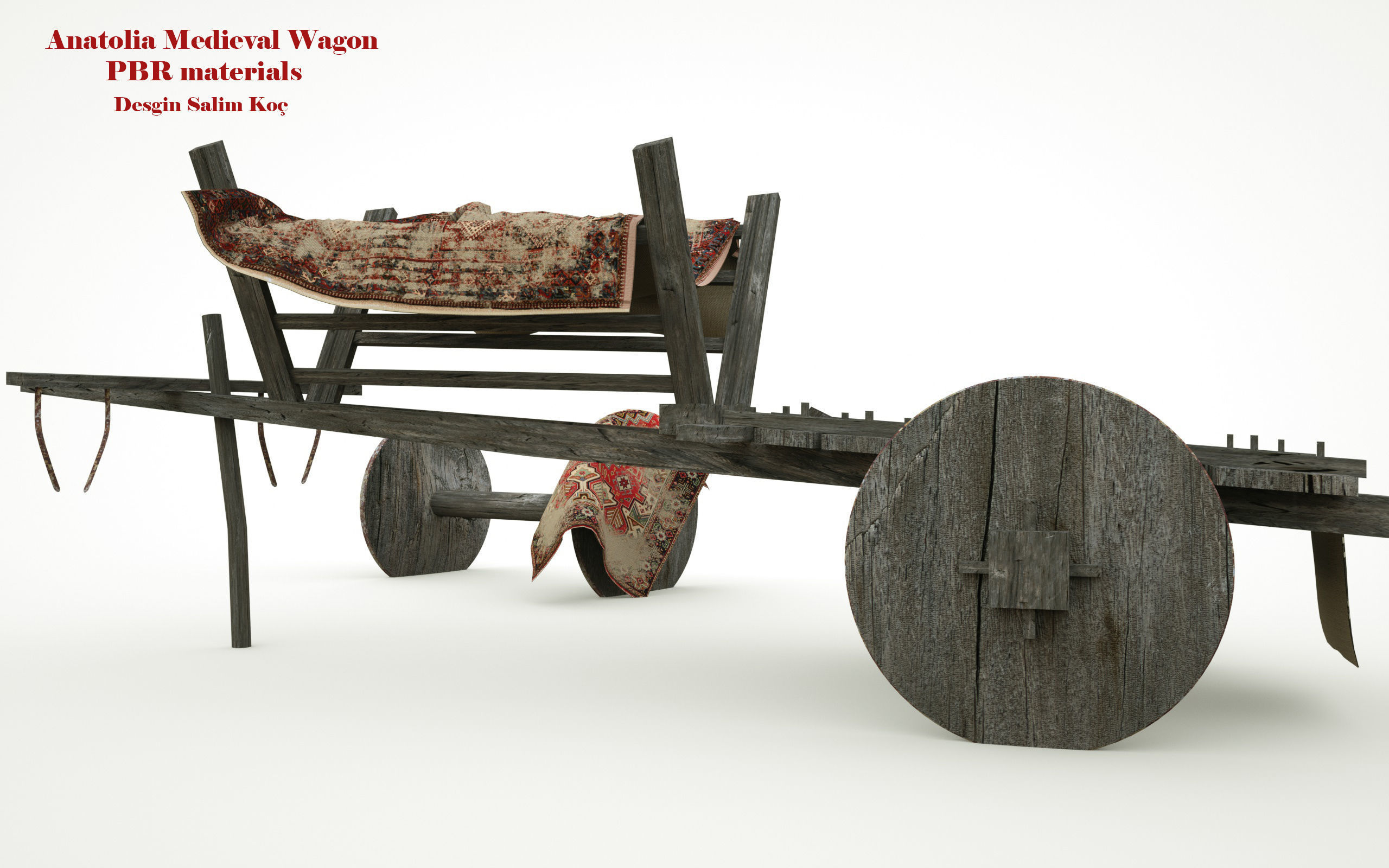  Medieval Wagon  3D model_14