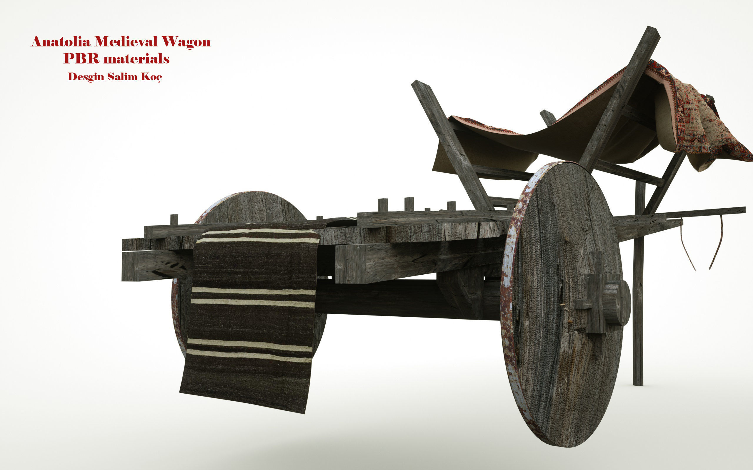  Medieval Wagon  3D model_8