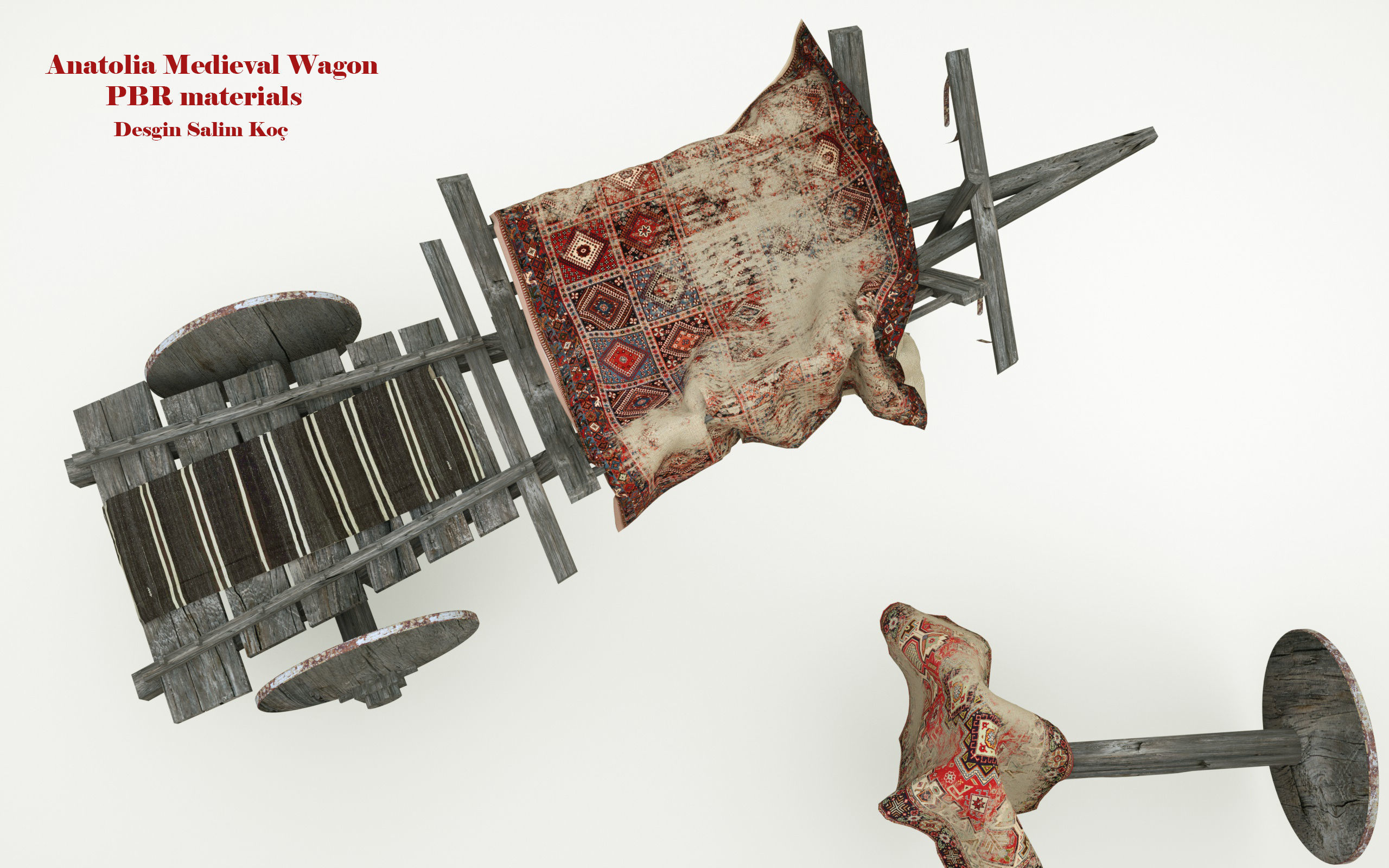  Medieval Wagon  3D model_12