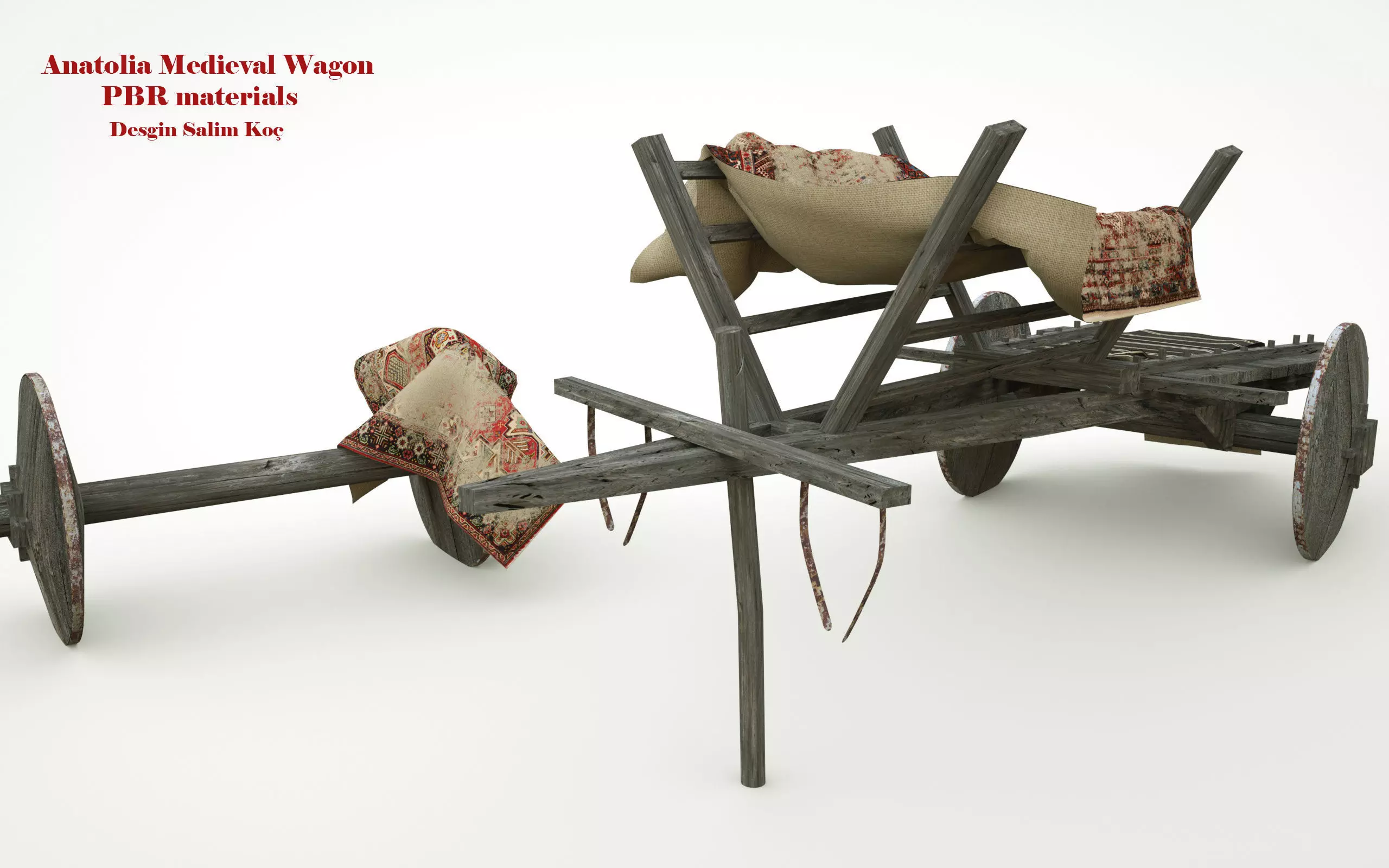  Medieval Wagon  3D model_0