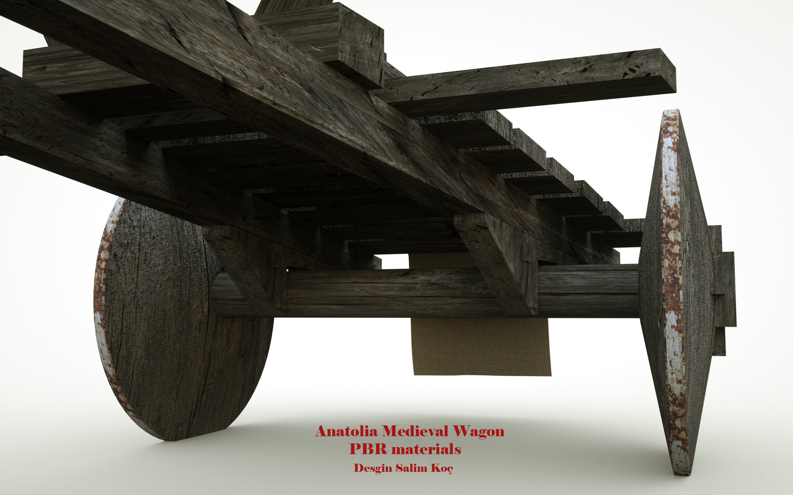  Medieval Wagon  3D model_16
