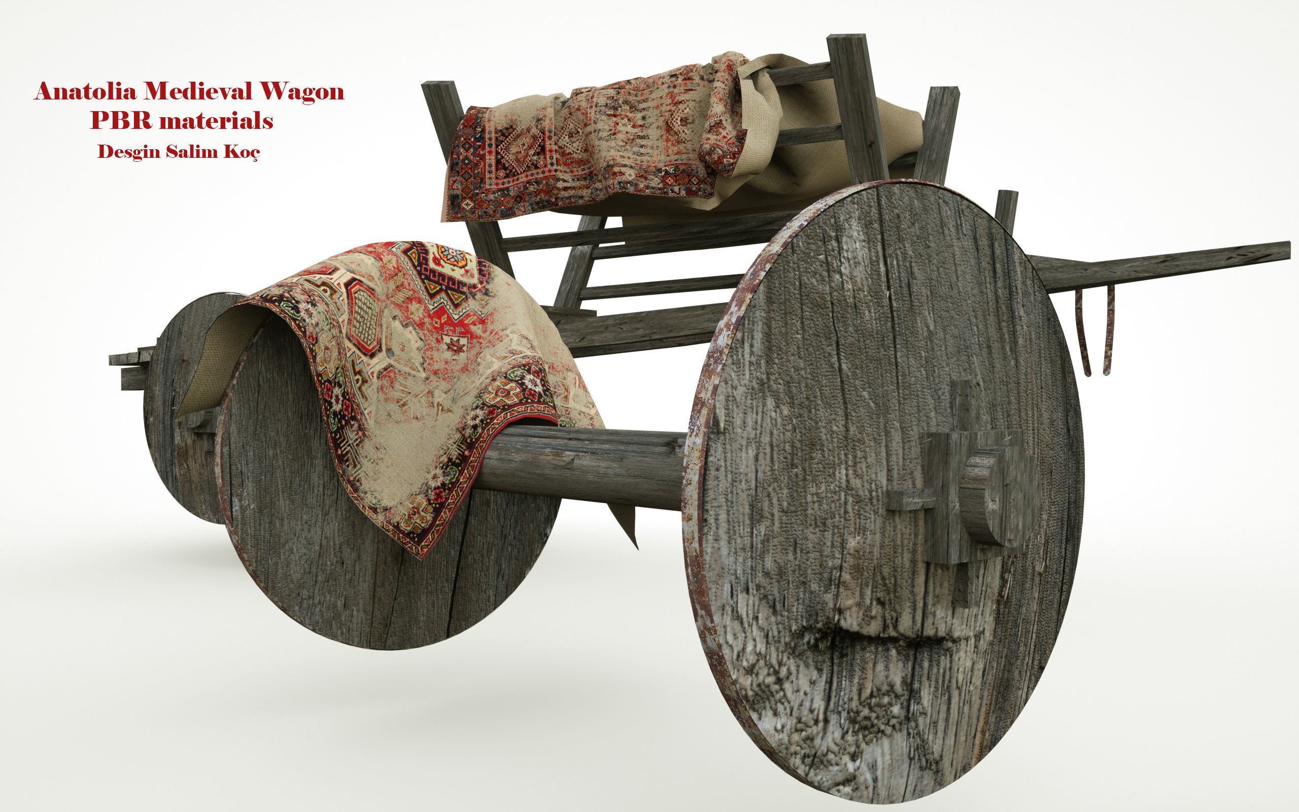  Medieval Wagon  3D model_5