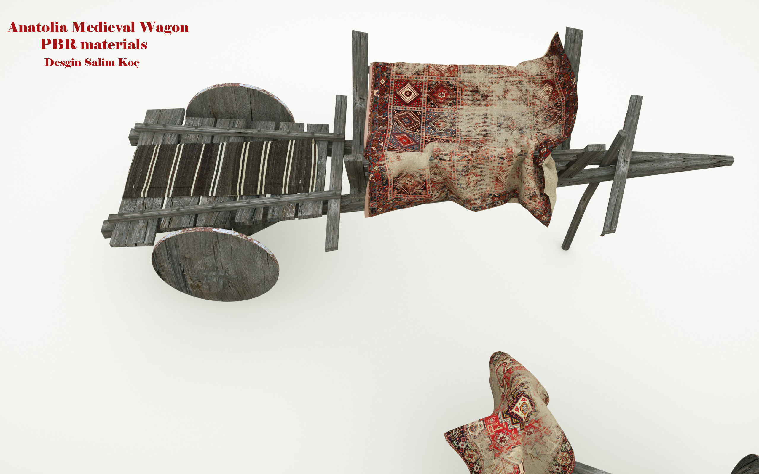  Medieval Wagon  3D model_13