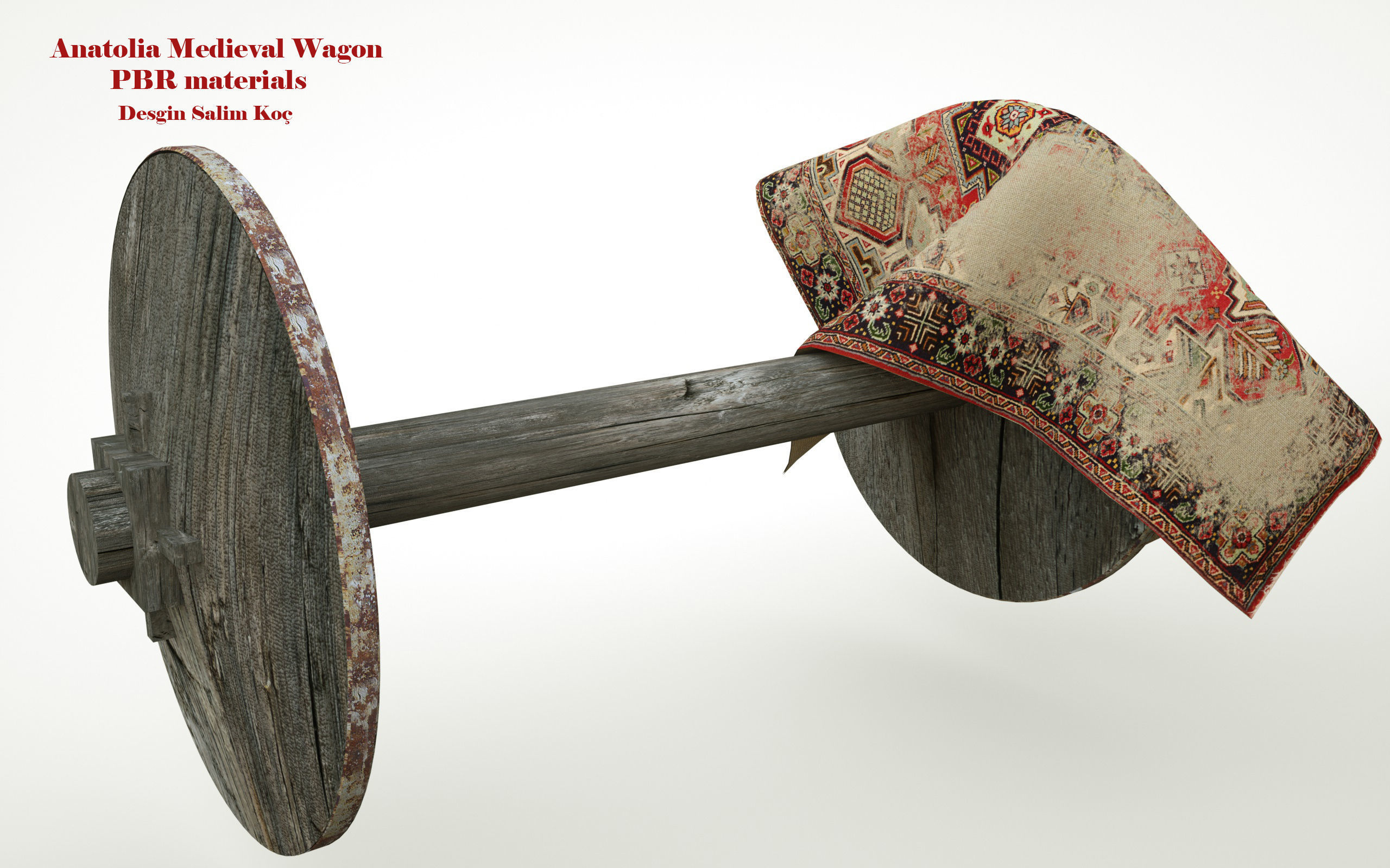 Medieval Wagon  3D model_4