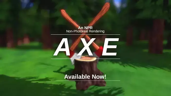 An NPR Axe 3D model