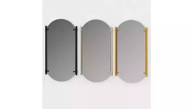 Haven Oval Wall Mirror by Pottery Barn 3D model