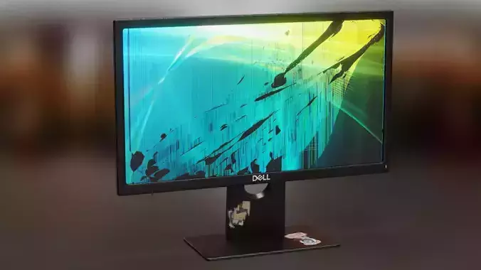 Desktop Computer Monitor with Emission Low-poly 3D model Desktop Computer Monitor with Emission Low-poly 3D model