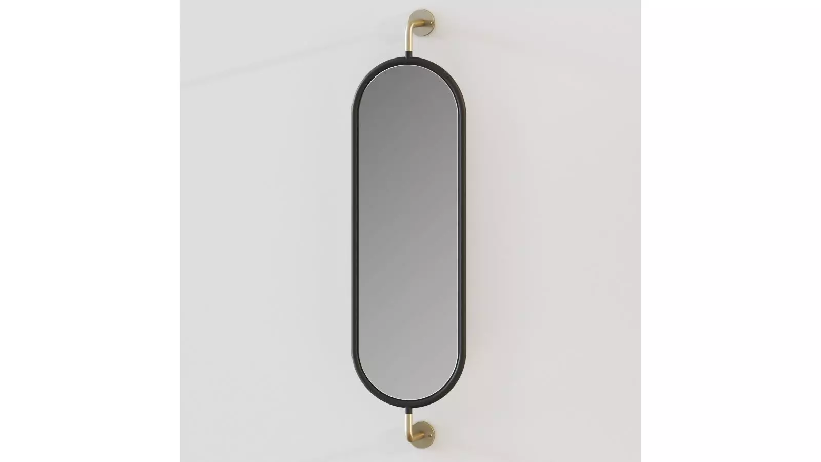 Blaire Oval Mirror With Brackets by Pottery Barn 3D model_0