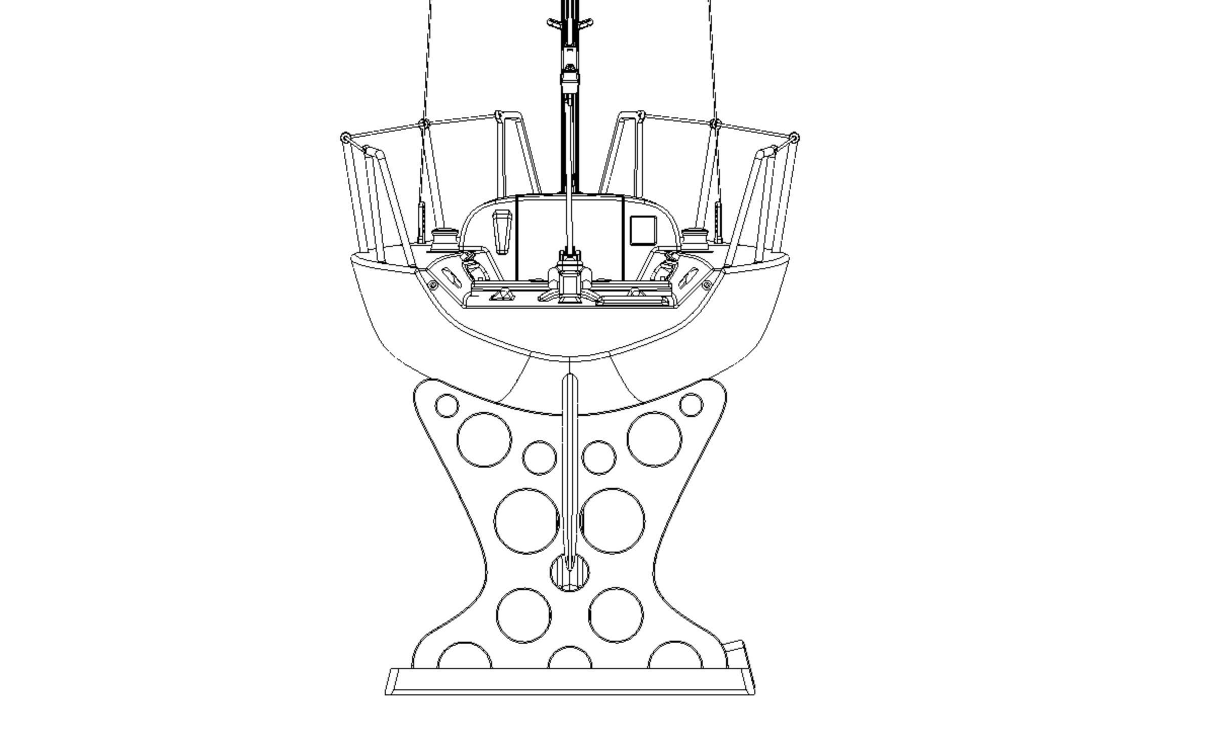 sailing yacht  Platu 25  Beneteau 25 Print Ready  3D print model_20