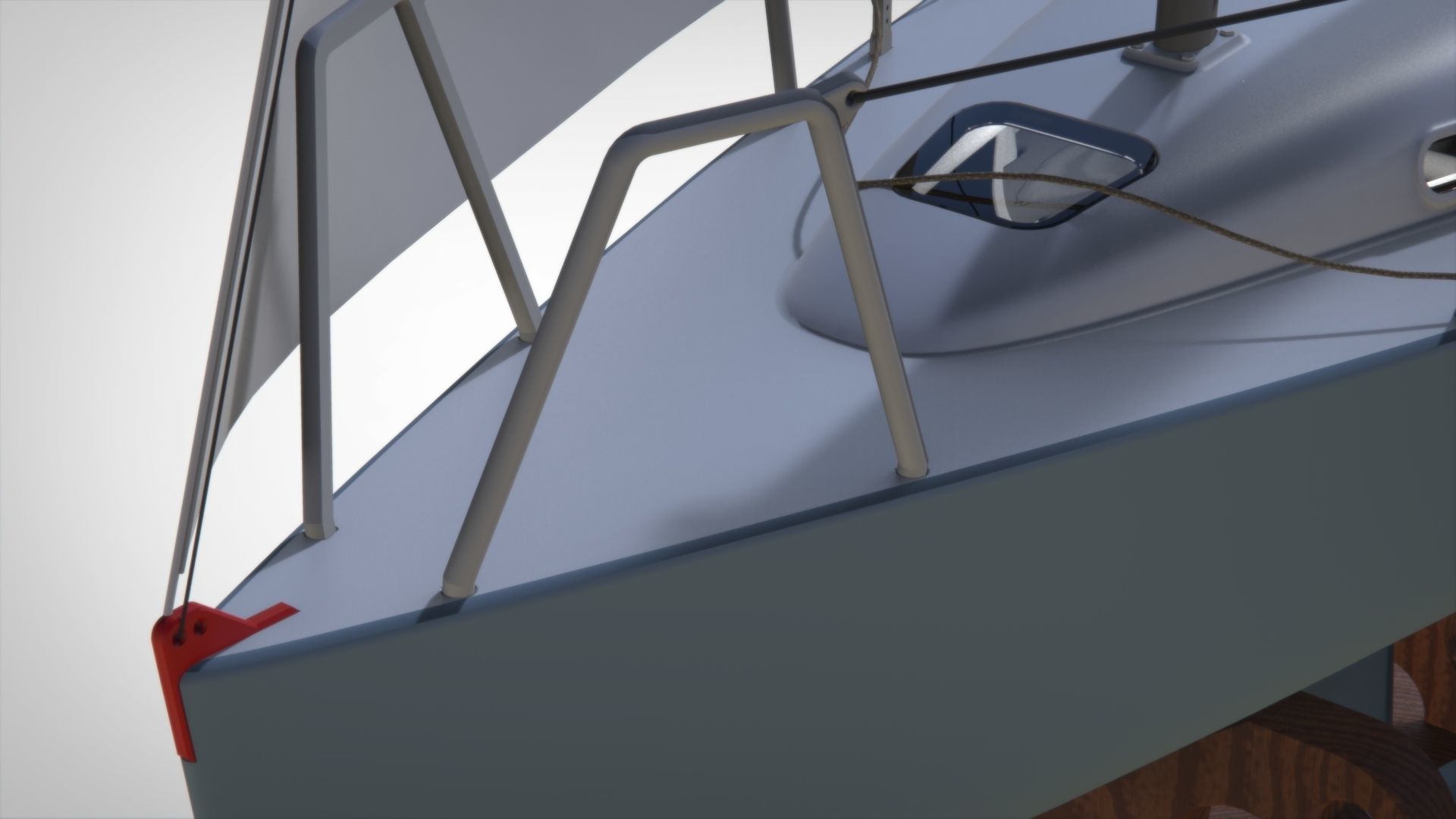 sailing yacht  Platu 25  Beneteau 25 Print Ready  3D print model_11