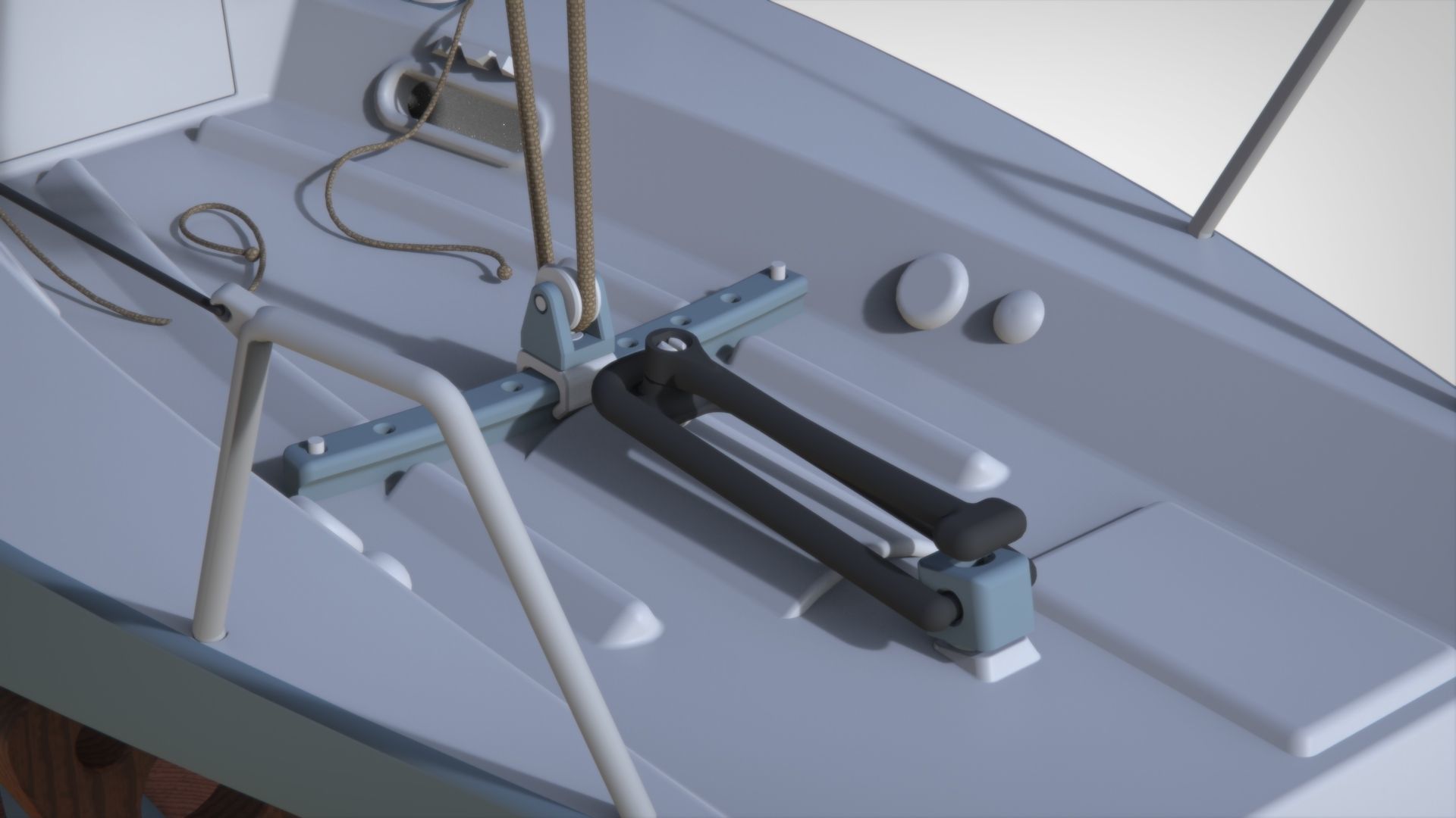 sailing yacht  Platu 25  Beneteau 25 Print Ready  3D print model_3