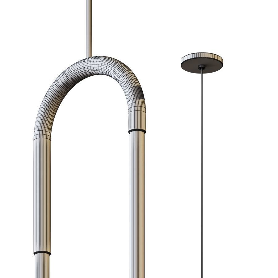 Huron Hanging Light by Kuzco Lighting 3D model_4