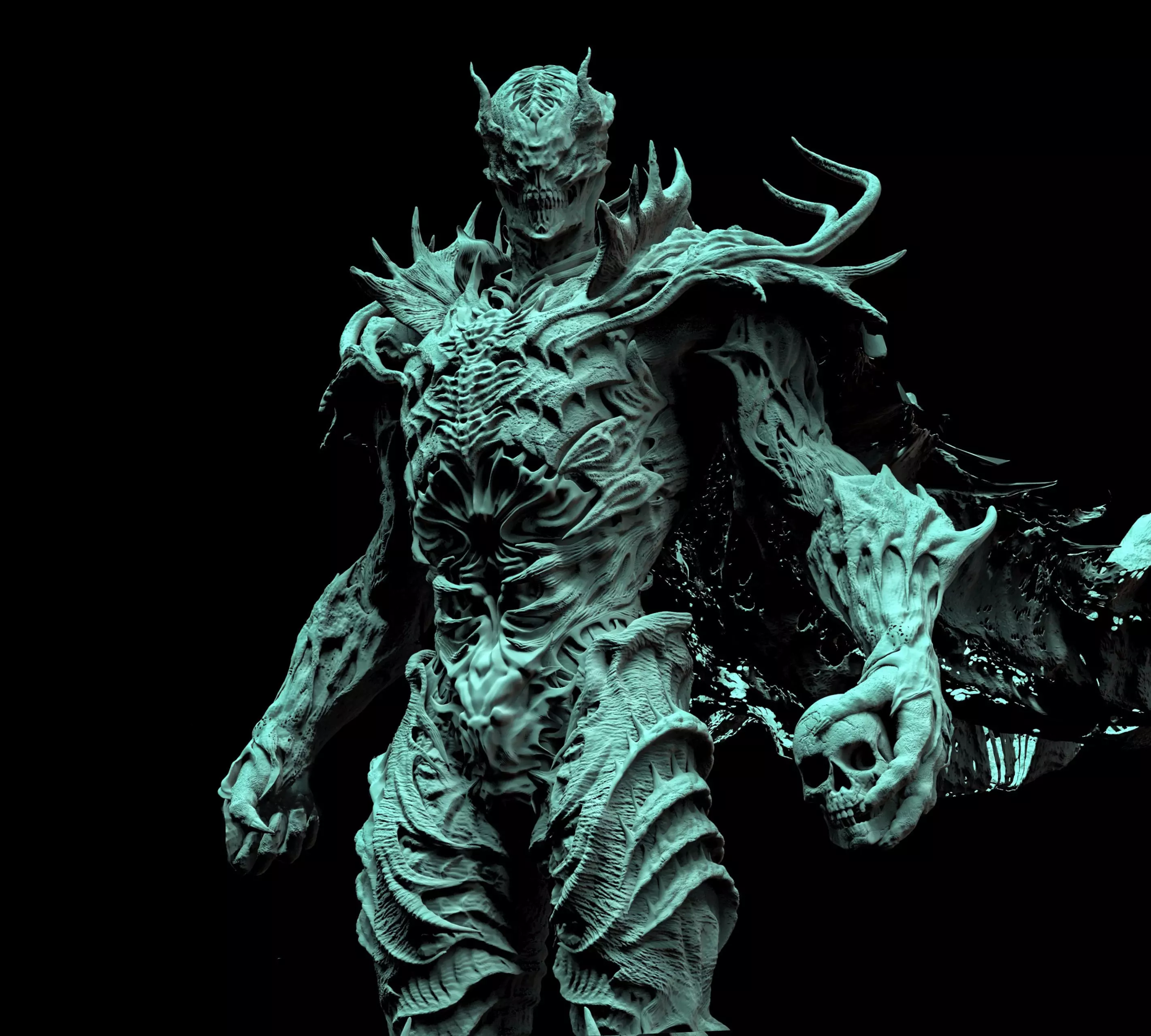 Demon creature Free 3D print model
