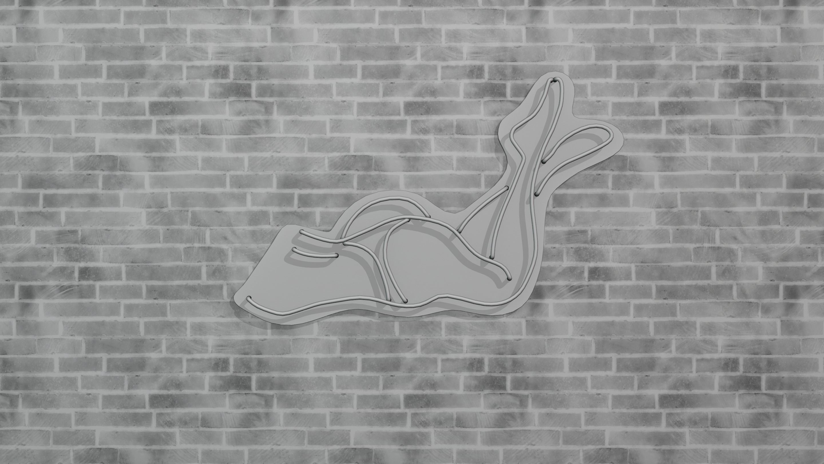 Neon 3D Model 12 - Body Shape 2 3D model_11