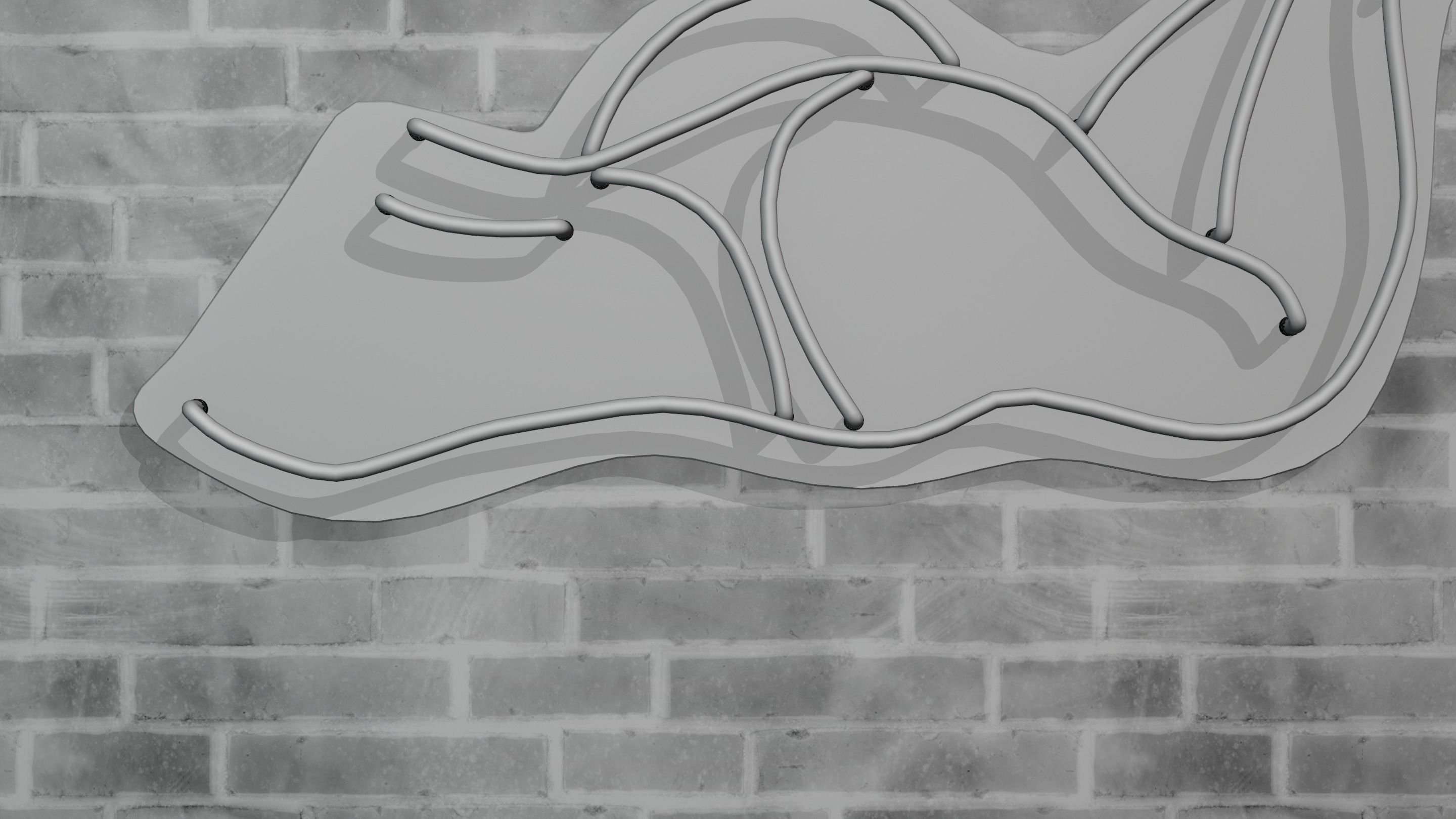 Neon 3D Model 12 - Body Shape 2 3D model_14