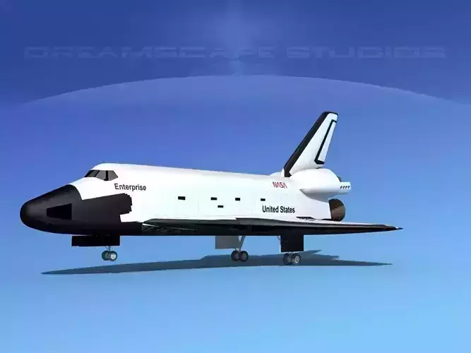 Space Shuttle Enterprise Landing LP 1-3  3D model