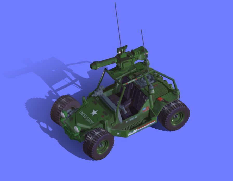 80s GI-JOE STRIKER VEHICLE - 3D SCAN 3D print model_4