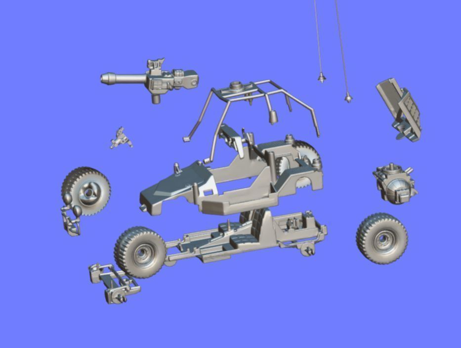 80s GI-JOE STRIKER VEHICLE - 3D SCAN 3D print model_7