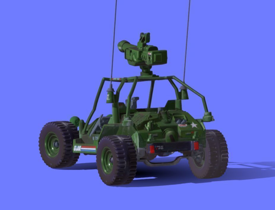 80s GI-JOE STRIKER VEHICLE - 3D SCAN 3D print model_1