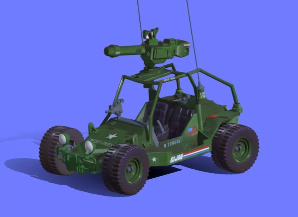 80s GI-JOE STRIKER VEHICLE - 3D SCAN 3D print model_0