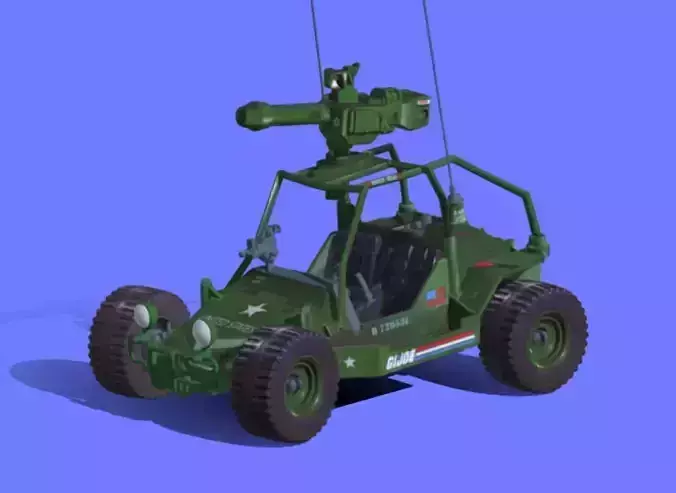 80s GI-JOE STRIKER VEHICLE - 3D SCAN