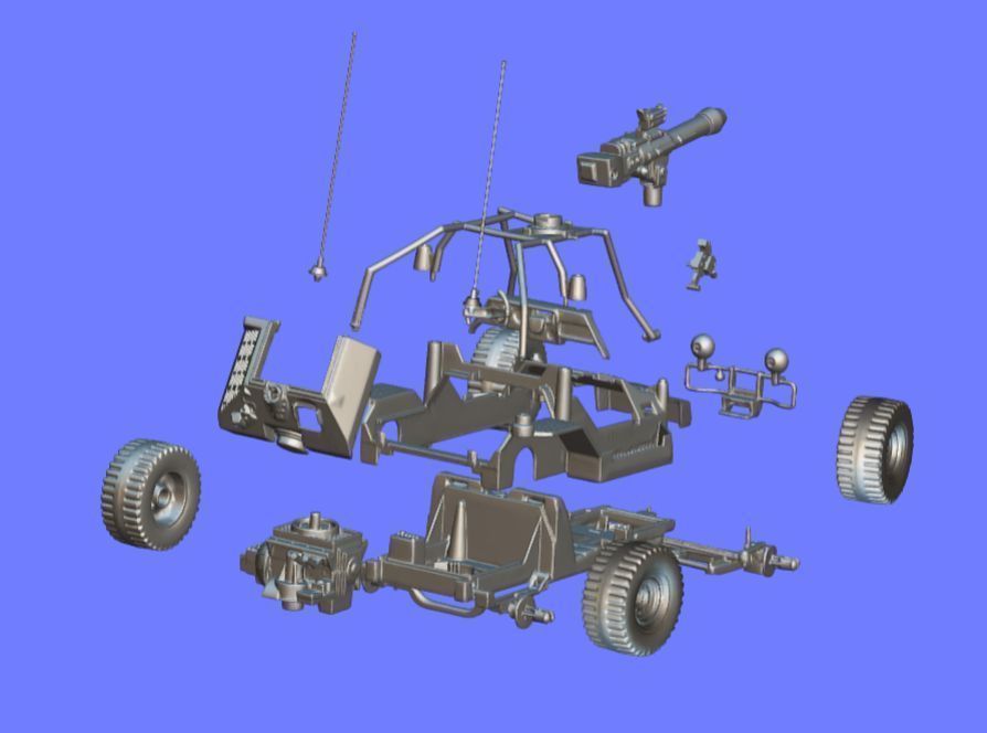 80s GI-JOE STRIKER VEHICLE - 3D SCAN 3D print model_8