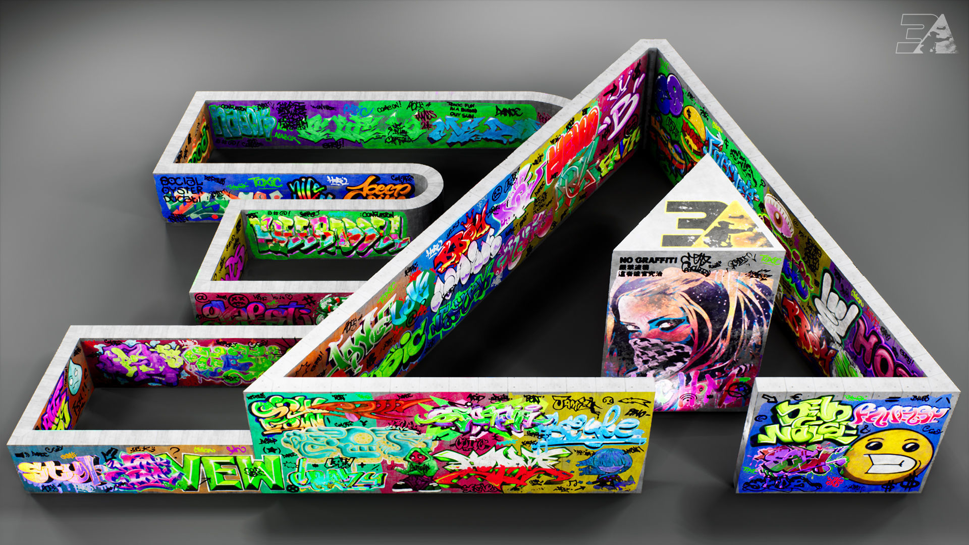 350 Graffiti 4K PNG Cutouts Texture_4