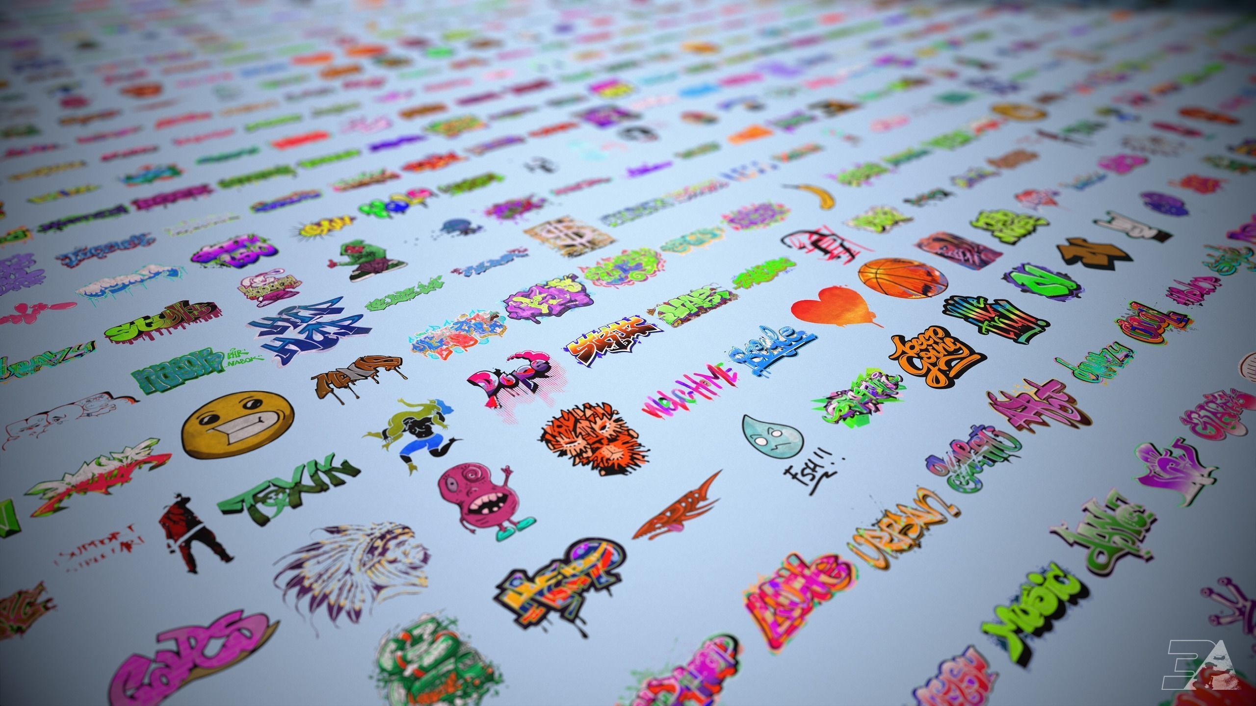 350 Graffiti 4K PNG Cutouts Texture_1