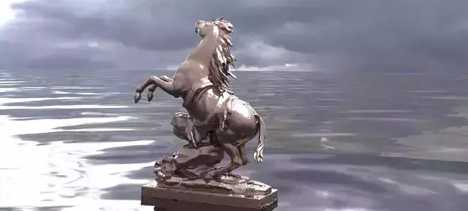 Horse Statue 3D