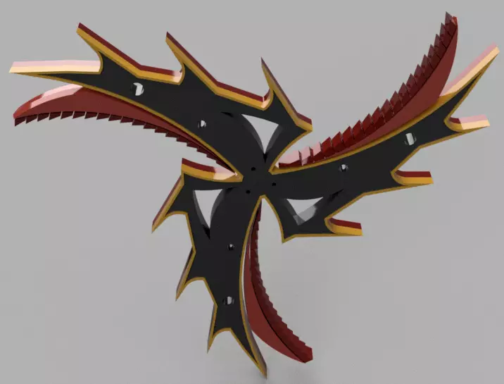 Ninja emblem 02 Free 3D model