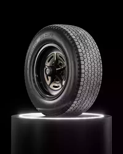 Dunlop 224 CR65 600L 15 R7 Revamped 3D model