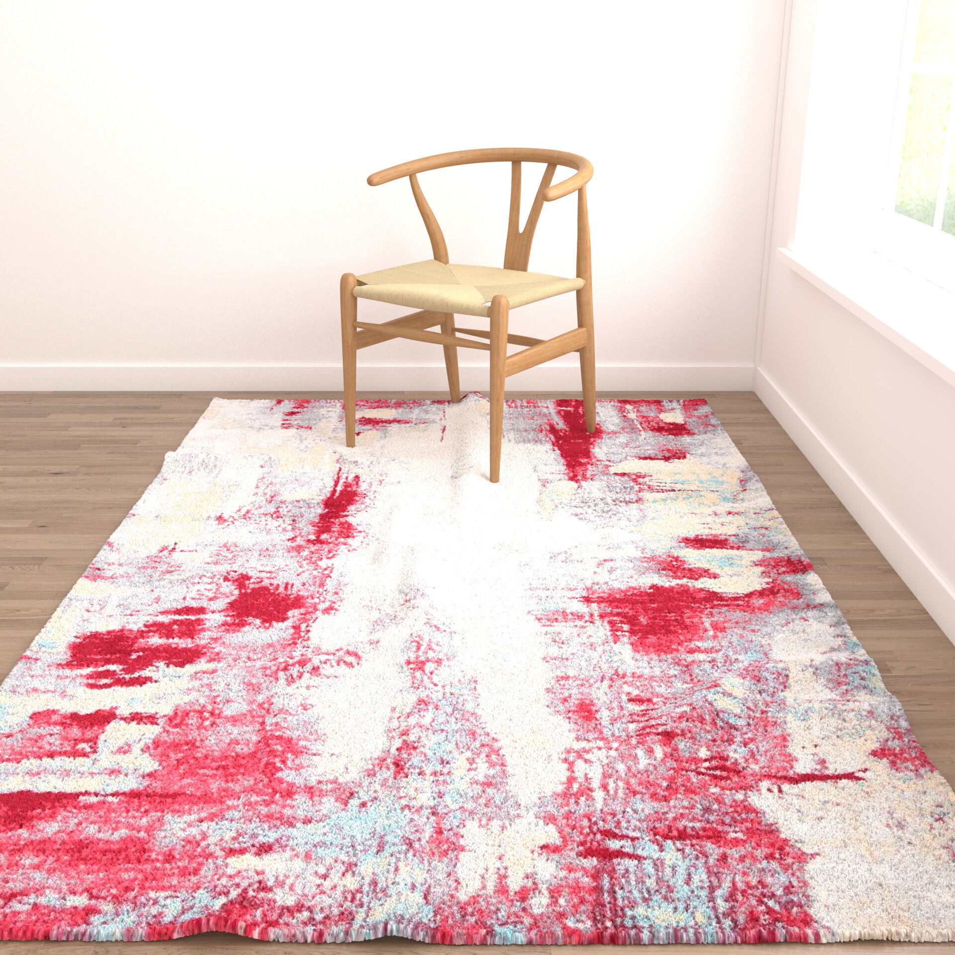 Rugs No 470 Low-poly 3D model_4