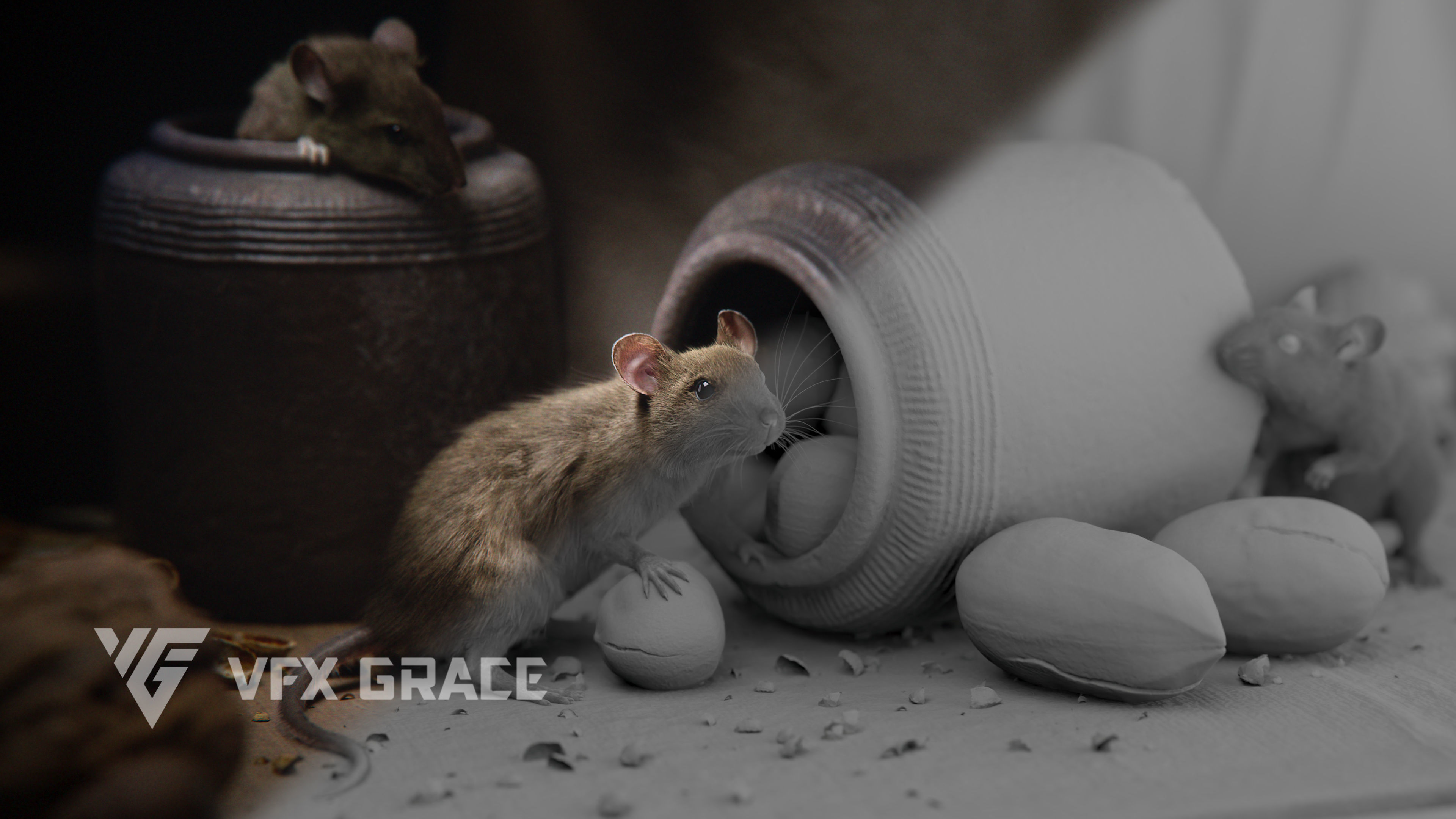 Rat Mouse Animated  VFX Grace 3D model_5